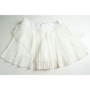 Lululemon Tiered Pleats HR Tennis Skirt Solid White BRAND NEW W TAGS Sz 12